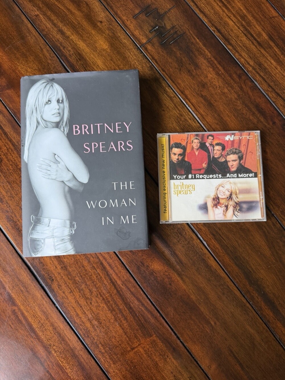 Britney Spears The Woman in Me Hardcover + NSYNC McDonald’s 2000 Promo CD Y2K